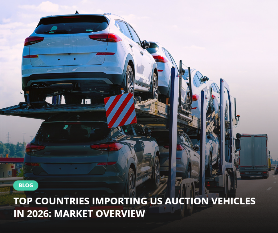 Топ країн, що імпортують авто з аукціонів США у 2026 році: огляд ринку