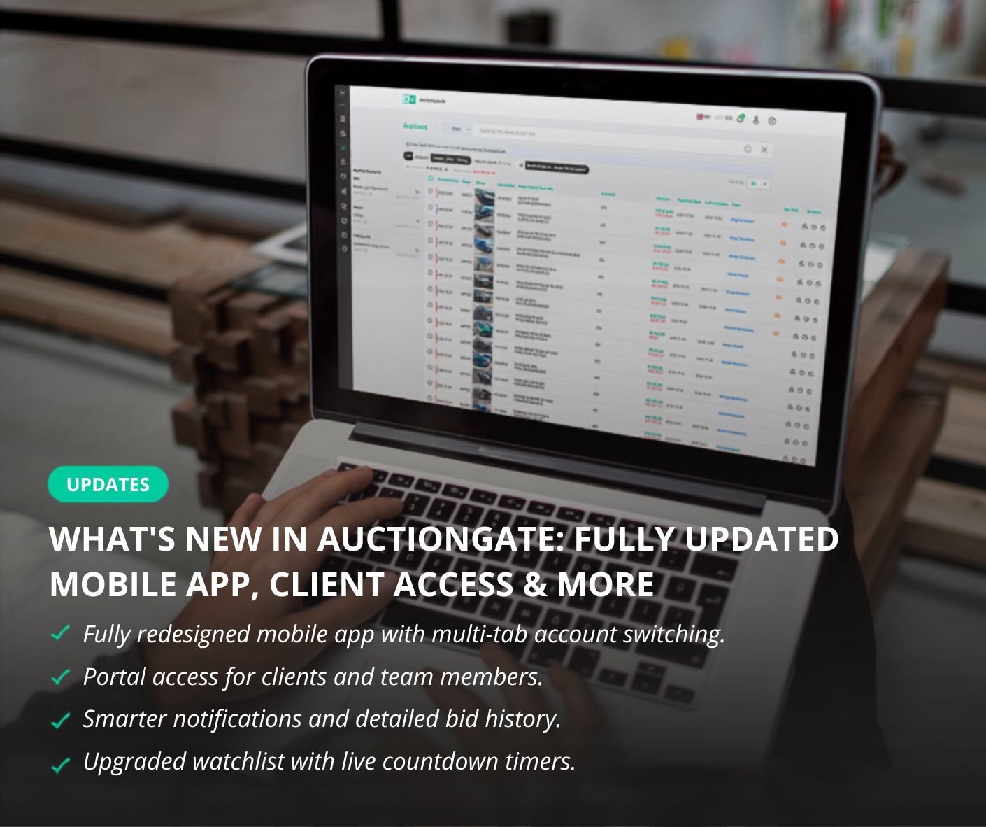 New in AuctionGate: Updated Mobile App, Client Portal Access, Smarter Reports & More