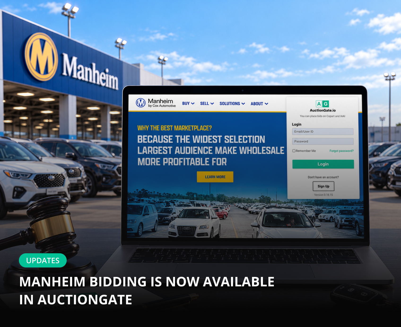 Ставки на Manheim теперь доступны в AuctionGate 